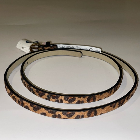 Old Navy Brown Cheetah Slim Belt NWT, Size XS/S, M/L - Picture 2 of 2
